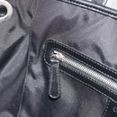 Christian Dior Canage Hand Bag Canvas Black Silver Auth ep15375-21