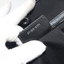 Christian Dior Canage Hand Bag Canvas Black Silver Auth ep15375-12