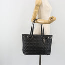 Christian Dior Canage Hand Bag Canvas Black Silver Auth ep15375-24