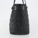 Christian Dior Canage Hand Bag Canvas Black Silver Auth ep15375-4