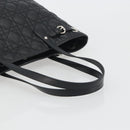 Christian Dior Canage Hand Bag Canvas Black Silver Auth ep15375-7
