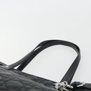 Christian Dior Canage Hand Bag Canvas Black Silver Auth ep15375-8
