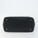 Christian Dior Canage Hand Bag Canvas Black Silver Auth ep15375-5