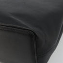 BURBERRY Hand Bag Leather Black Gold Tone Auth ep15378-15