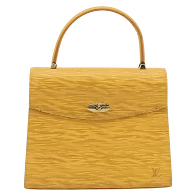 LOUIS VUITTON Epi Malesherbes Hand Bag Tassili Yellow M52379 LV Auth ep15379 - 0