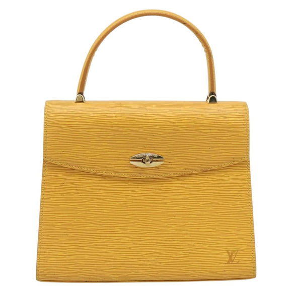 LOUIS VUITTON Epi Malesherbes Hand Bag Tassili Yellow M52379 LV Auth ep15379