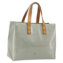 LOUIS VUITTON Monogram Vernis Reade PM Hand Bag Gris M91145 LV Auth ep15380-1