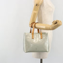 LOUIS VUITTON Monogram Vernis Reade PM Hand Bag Gris M91145 LV Auth ep15380-23