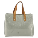 LOUIS VUITTON Monogram Vernis Reade PM Hand Bag Gris M91145 LV Auth ep15380-13