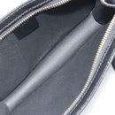 CELINE Macadam Accessory Pouch PVC Leather Black Gold Tone Auth ep15382A-17