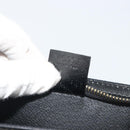 CELINE Macadam Accessory Pouch PVC Leather Black Gold Tone Auth ep15382A-20