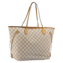 LOUIS VUITTON Damier Azur Neverfull MM Tote Bag N41605 LV Auth ep15383-1
