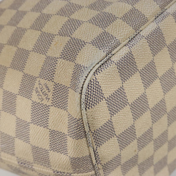 LOUIS VUITTON Damier Azur Neverfull MM Tote Bag N41605 LV Auth ep15383