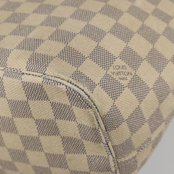 LOUIS VUITTON Damier Azur Neverfull MM Tote Bag N41605 LV Auth ep15383