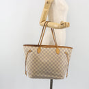 LOUIS VUITTON Damier Azur Neverfull MM Tote Bag N41605 LV Auth ep15383-24