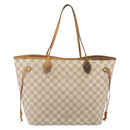 LOUIS VUITTON Damier Azur Neverfull MM Tote Bag N41605 LV Auth ep15383-2