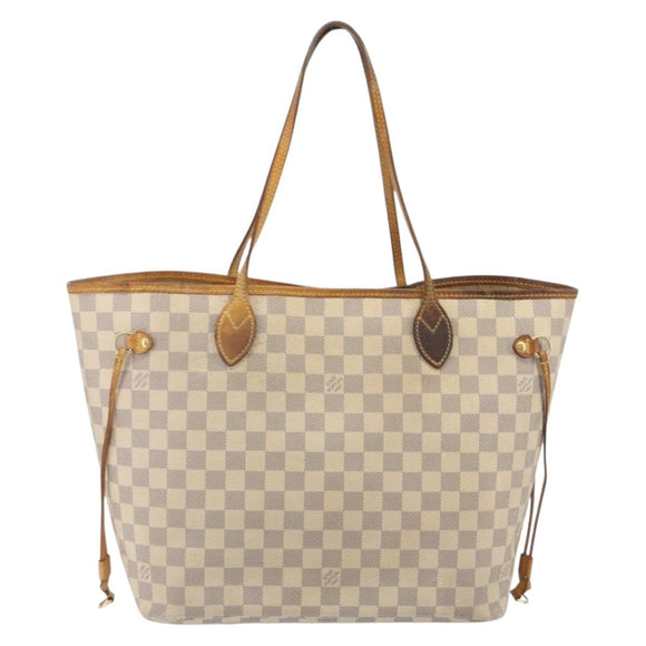 LOUIS VUITTON Damier Azur Neverfull MM Tote Bag N41605 LV Auth ep15383