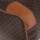 CELINE Macadam Boston Bag PVC Leather Brown Gold Tone Auth ep15384A-10