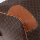 CELINE Macadam Boston Bag PVC Leather Brown Gold Tone Auth ep15384A-12