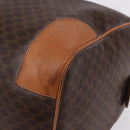 CELINE Macadam Boston Bag PVC Leather Brown Gold Tone Auth ep15384A-13