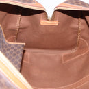 CELINE Macadam Boston Bag PVC Leather Brown Gold Tone Auth ep15384A-19