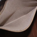 CELINE Macadam Boston Bag PVC Leather Brown Gold Tone Auth ep15384A-22