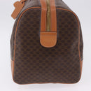 CELINE Macadam Boston Bag PVC Leather Brown Gold Tone Auth ep15384A-4