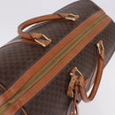CELINE Macadam Boston Bag PVC Leather Brown Gold Tone Auth ep15384A-6