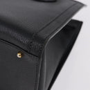 GUCCI Bamboo Hand Bag Leather Black Gold Tone Auth ep15386-14