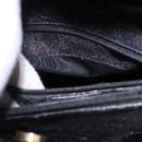 GUCCI Bamboo Hand Bag Leather Black Gold Tone Auth ep15386-11