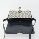 GUCCI GG Supreme Shoulder Bag PVC Leather Navy Gold Tone Auth ep15387-10