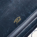 GUCCI GG Supreme Shoulder Bag PVC Leather Navy Gold Tone Auth ep15387-18