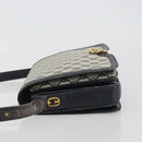 GUCCI GG Supreme Shoulder Bag PVC Leather Navy Gold Tone Auth ep15387-4