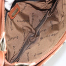 Burberrys Nova Check Shoulder Bag PVC Leather Beige Gold Tone Auth ep15388-10