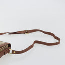 Burberrys Nova Check Shoulder Bag PVC Leather Beige Gold Tone Auth ep15388-8