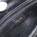 CELINE Shoulder Bag Leather Black Brown Auth ep15389-18