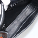 CELINE Shoulder Bag Leather Black Brown Auth ep15389-11