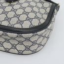 GUCCI GG Supreme Shoulder Bag PVC Leather Navy Gold Tone Auth ep15390-14