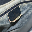 GUCCI GG Supreme Shoulder Bag PVC Leather Navy Gold Tone Auth ep15390-18