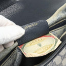 GUCCI GG Supreme Shoulder Bag PVC Leather Navy Gold Tone Auth ep15390-12