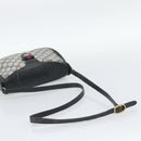 GUCCI GG Supreme Shoulder Bag PVC Leather Navy Gold Tone Auth ep15390-7