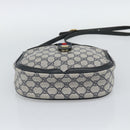 GUCCI GG Supreme Shoulder Bag PVC Leather Navy Gold Tone Auth ep15390-5