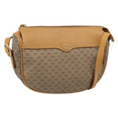 GUCCI Micro GG Shoulder Bag PVC Leather Beige Gold Tone 01 37 4001 Auth ep15391-1