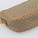 GUCCI Micro GG Shoulder Bag PVC Leather Beige Gold Tone 01 37 4001 Auth ep15391-14