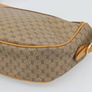GUCCI Micro GG Shoulder Bag PVC Leather Beige Gold Tone 01 37 4001 Auth ep15391-15