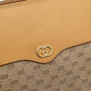 GUCCI Micro GG Shoulder Bag PVC Leather Beige Gold Tone 01 37 4001 Auth ep15391-17