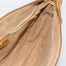 GUCCI Micro GG Shoulder Bag PVC Leather Beige Gold Tone 01 37 4001 Auth ep15391-19