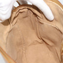 GUCCI Micro GG Shoulder Bag PVC Leather Beige Gold Tone 01 37 4001 Auth ep15391-20