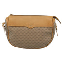 GUCCI Micro GG Shoulder Bag PVC Leather Beige Gold Tone 01 37 4001 Auth ep15391-13