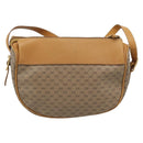 GUCCI Micro GG Shoulder Bag PVC Leather Beige Gold Tone 01 37 4001 Auth ep15391-2